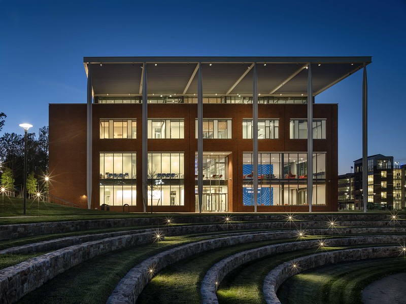 UVA School of Data Science, night