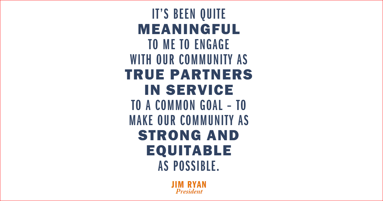 A quote from UVA President Jim Ryan