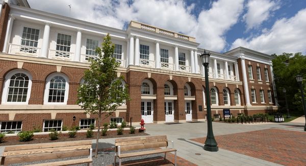 Image of McIntire School on UVA grounds