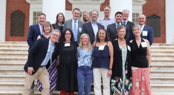 Image of UVA Medical School Alumni posing for a photo