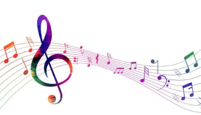 colorful sheet music